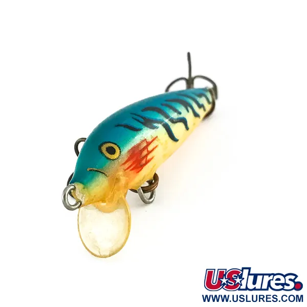 Rapala Original Floater F4 Plug, Fire Tiger, 2g, Balsa, #8073