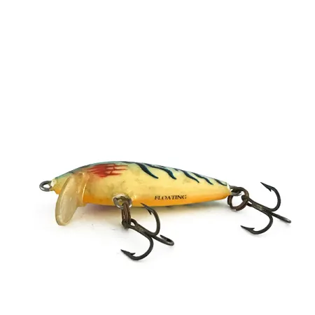 Rapala Original Floater F4 Plug, Fire Tiger, 2g, Balsa, #8073