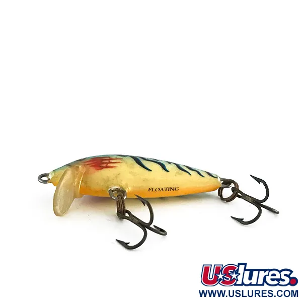 Rapala Original Floater F4 Plug, Fire Tiger, 2g, Balsa, #8073