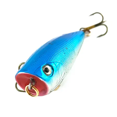 Bass Pro Shops XTS Speed Lures Popper, Zilver/Blauw, 7g, Topwater, #8082