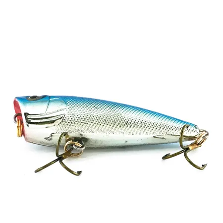 Bass Pro Shops XTS Speed Lures Popper, Zilver/Blauw, 7g, Topwater, #8082