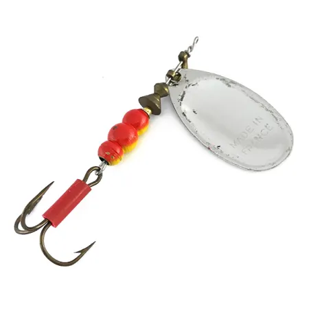 Mepps Aglia 4 Spinner, Zilver, 9g, British French Pat, #8085