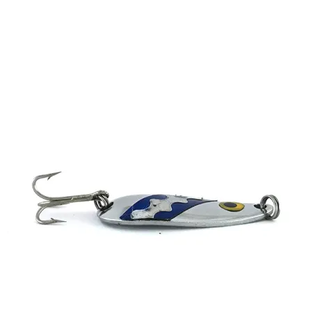 Moriyama Lepel, Nikkel / Blauw, 7g, Golfpatroon, #8088