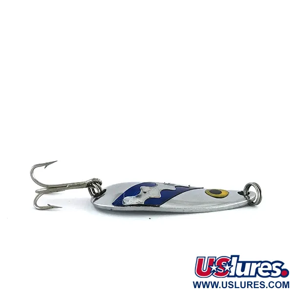 Moriyama Lepel, Nikkel / Blauw, 7g, Golfpatroon, #8088