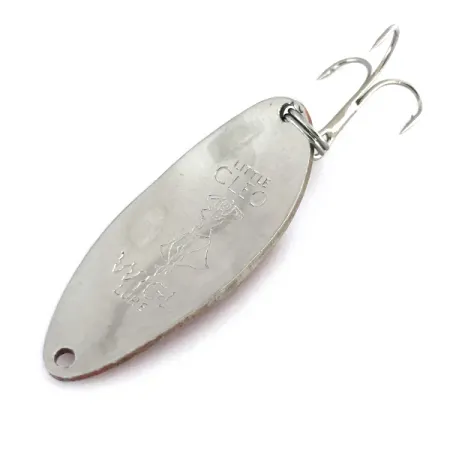 Little Cleo (Hula Girl) Lepel, Rood / Wit / Nikkel, 18g, #8089