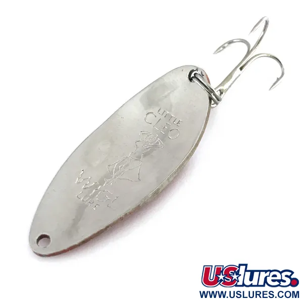 Little Cleo (Hula Girl) Lepel, Rood / Wit / Nikkel, 18g, #8089