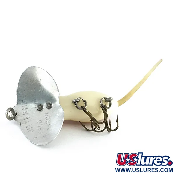 Fred Arbogast Jitter Mouse Topwater, Bruin, 4g, Flexibele Staart, #8095