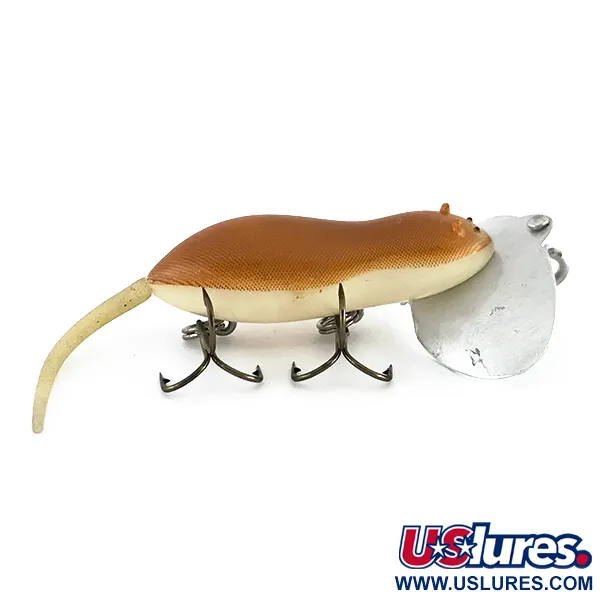 Fred Arbogast Jitter Mouse Topwater, Bruin, 4g, Flexibele Staart, #8095