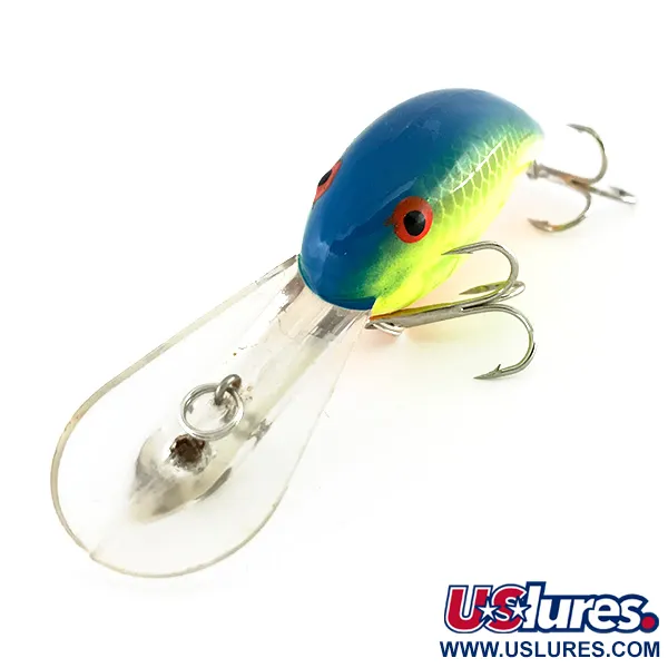 Bandit 300 Crankbait, Limoen-Blauw, 8,5g, Glow-in-the-dark, #8098