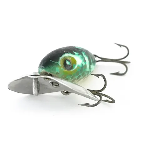 Fred Arbogast Jitterbug v Oppervlaktekunstaas, Groen, 7g, Metalen Lip, #8102
