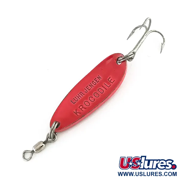 Luhr Jensen Krocodile UV Lepel, Red/Rainbow, 9g, UV-Finish, #8116