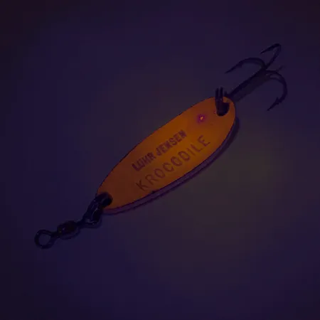 Luhr Jensen Krocodile UV Lepel, Red/Rainbow, 9g, UV-Finish, #8116