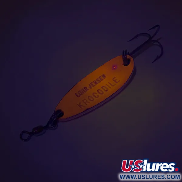 Luhr Jensen Krocodile UV Lepel, Red/Rainbow, 9g, UV-Finish, #8116