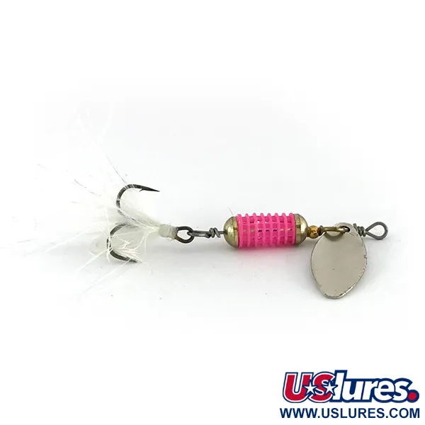 Berkley Scent Vent Spinner, Nikkel / Roze, 3,6g, Gevederde dreg, #8141