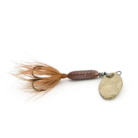 Worden’s Original Rooster Tail Spinner, Goud/Bruin, 3g, Hackle, #8145