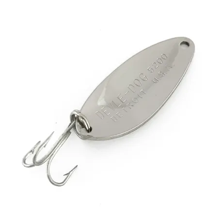 Eppinger Dardevle Devle Dog 5200 Lepel, Nikkel, 7g, Vintage, #8150