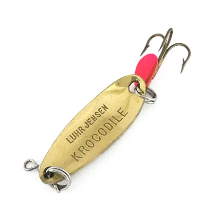 Luhr Jensen Krocodile Lepel, Beekforel, 9g, Rode Flipper, #8154