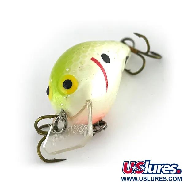 Bomber Square A Crankbait, Pearl Chartreuse, 7g, Ondiep, #8164
