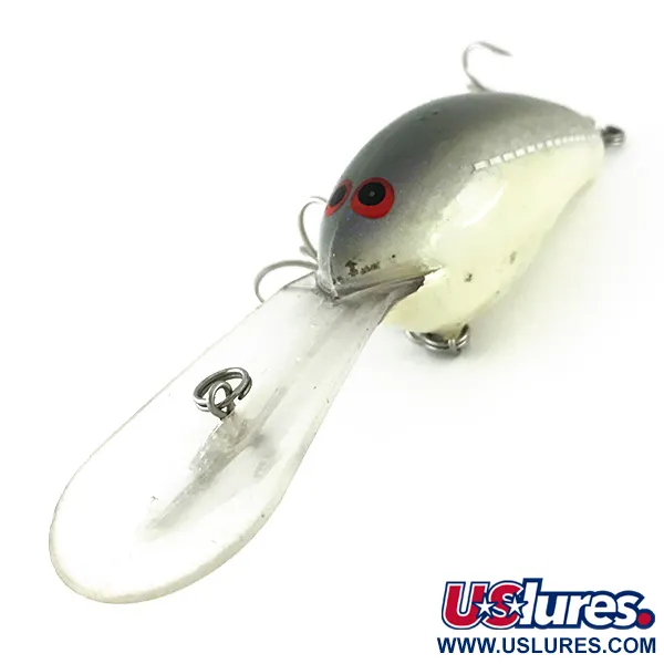 Norman DD22 Dieplopende Crankbait, Grey Bone, 28g, Ratelend, #8169