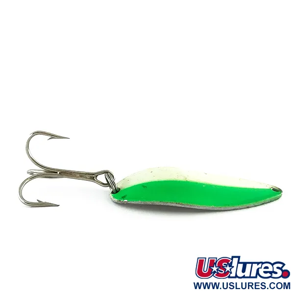Acme Little Cleo Glow Lepel, White / Green / Nickel, 21g, #8171