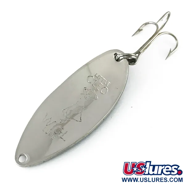 Acme Little Cleo (Hula Girl) Lepel, Nikkel / Blauw, 14g, #8173