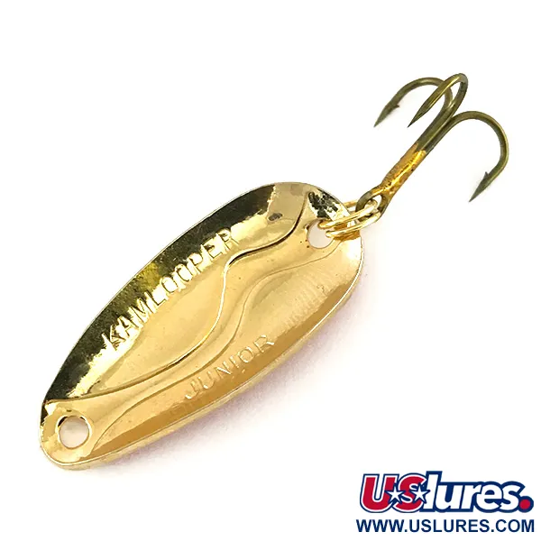 Acme Kamlooper Junior Lepel, Rood/Wit/Goud, 7g, Vintage, #8216