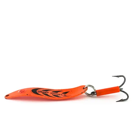 Mepps Syclops 2 UV Lepel, Oranje / Zwart, 17g, UV-reflectie, #8247