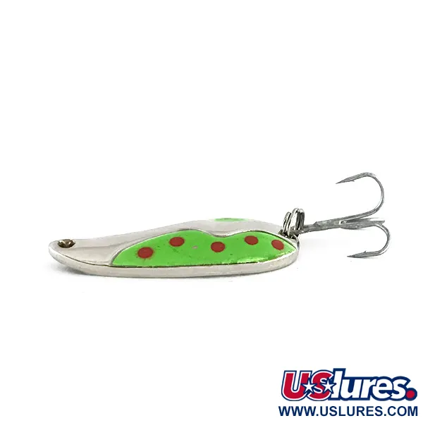 Acme Kamlooper Lepel, Nikkel / Groen / Rood, 11g, Werp-lepel, #8253