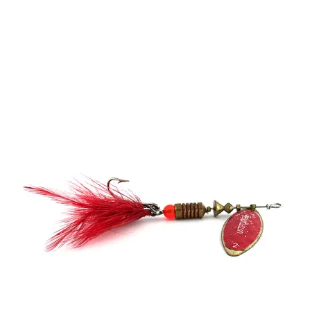 Mepps Aglia Long 2 Dressed Spinner, Goud / Rood, 7,3g, #8258