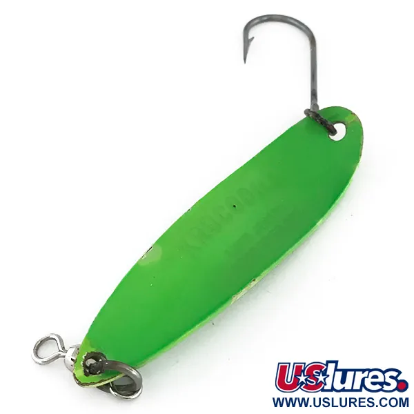 Luhr Jensen Krocodile Die #5 UV Lepel, Groen, 25g, Glow, #8270