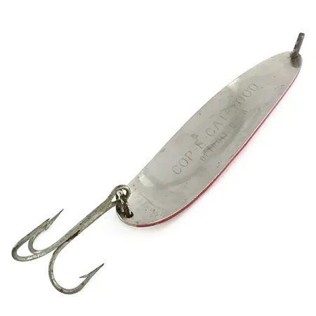 Eppinger Dardevle Cop-E-Cat 7000 Lepel, Rood/Wit/Nikkel, 100g, #8280