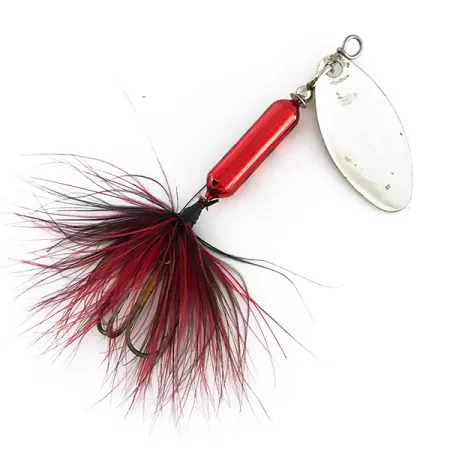 Worden’s Original Rooster Tail 3 Spinner, Nikkel / Rood, 6g, #8319