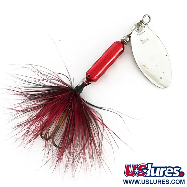 Worden’s Original Rooster Tail 3 Spinner, Nikkel / Rood, 6g, #8319