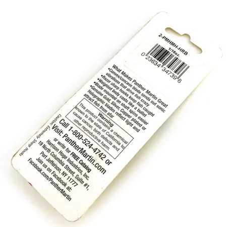 Panther Martin 2 Spinner, Rood/Blauw/Goud, 2.5g, Holografisch, #8334