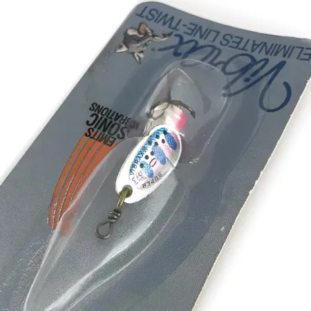 Blue Fox Super Vibrax 0 Spinner, Zilver/Forel, 3g, Anti-kink, #8335