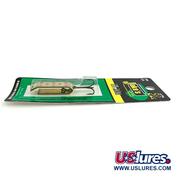 Jake's Lures Lil Jake Lepel, Goud / Rood, 4.7g, Verguld, #8336