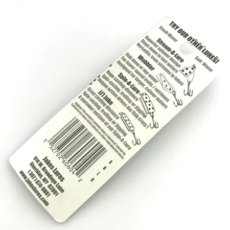 Jake's Lures Lil Jake Lepel, Goud / Rood, 4.7g, Verguld, #8336