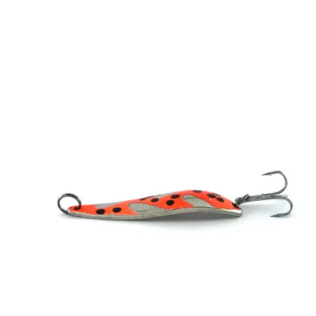 Acme Fiord Spoon Lepel, Nikkel/Rood/Zwart, 11g, Zeldzaam, #8363