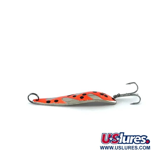Acme Fiord Spoon Lepel, Nikkel/Rood/Zwart, 11g, Zeldzaam, #8363