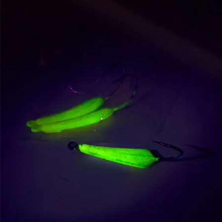 Doc's Goofy Jig Verticale Jig, Geel, 7g, UV-actief, #8397