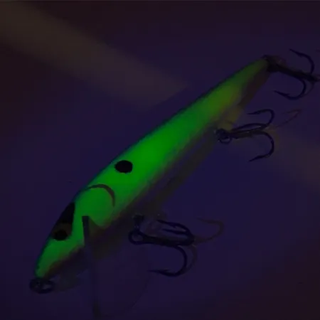 Smithwick Suspending Rattlin’ Rogue Jerkbait, Chartreuse/Paars, 12g, #8404