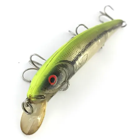 Bomber Magnum Long A Minnow, Zilver-Chartreuse, 26g, Vintage, #8407
