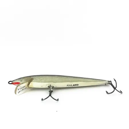 Rapala Original Floater F8 Plug, S (Silver), 4g, Balsa, #8408