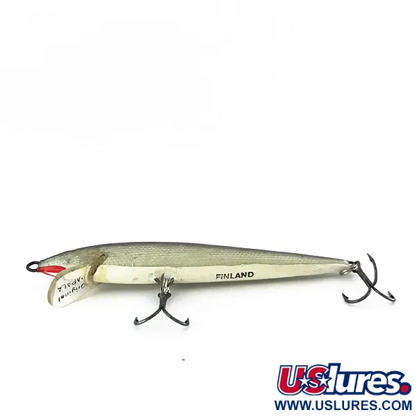 Rapala Original Floater F8 Plug, S (Silver), 4g, Balsa, #8408