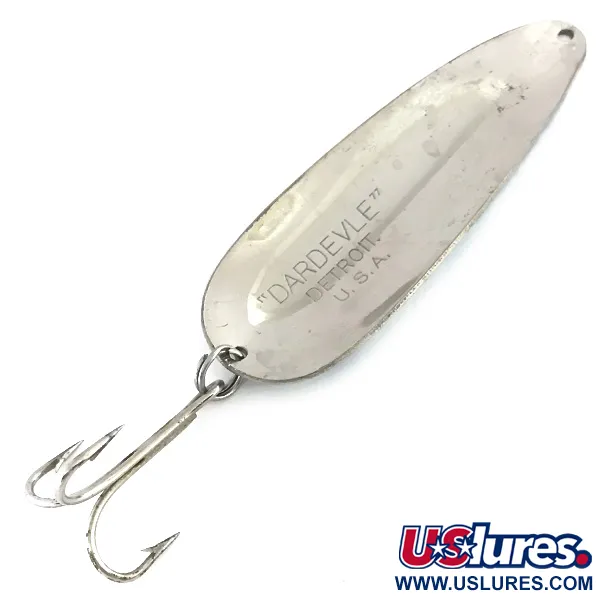 Eppinger Dardevle Lepel, Nikkel / Lichtblauw, 28g, Vintage, #8410