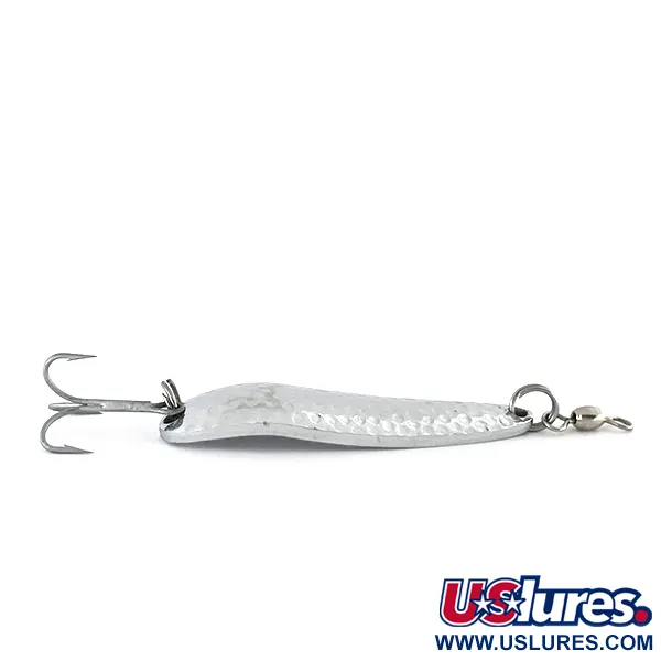 Luhr Jensen Krocodile Die #4 Lepel, Gehamerd nikkel, 19g, #8426