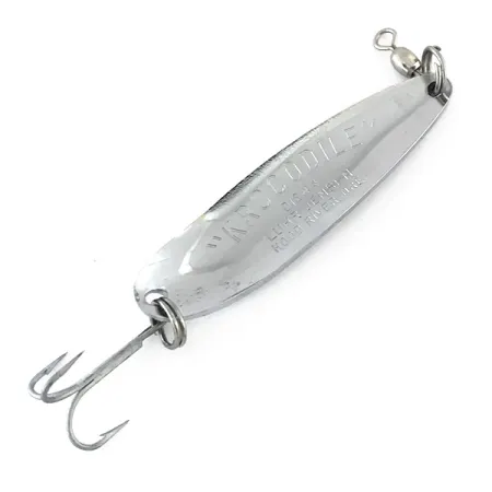 Luhr Jensen Krocodile Die #4 Lepel, Gehamerd nikkel, 19g, #8426