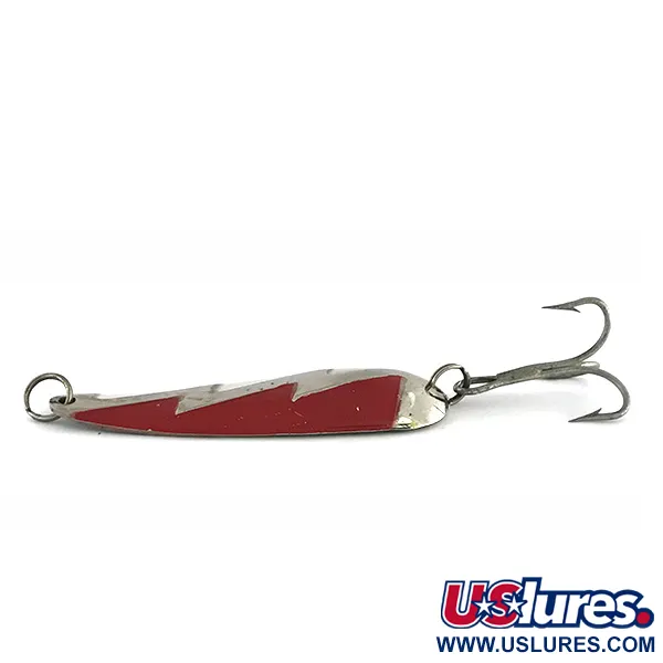 AL&W Tackle Al&W Lightning Waterwitch Lepel, Nikkel/Wit/Rood, 36g, #8427
