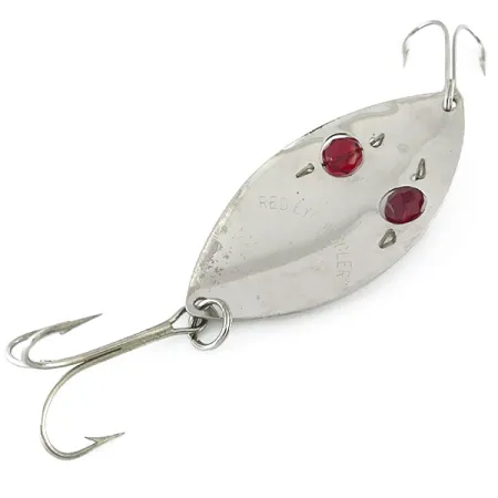 Eppinger Red Eye Wiggler Lepel, Nikkel / Rood, 25g, Glazen ogen, #8431