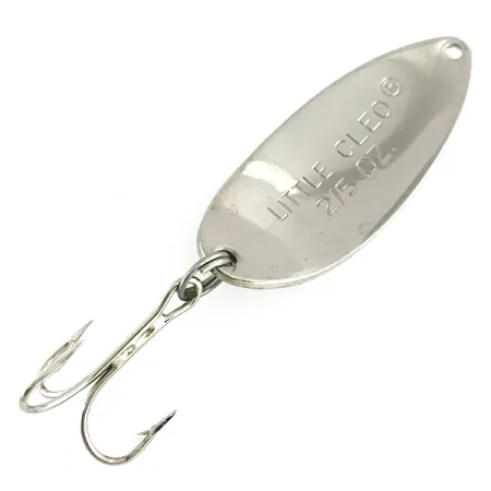 Acme Little Cleo Glow Lepel, Wit / Groen / Nikkel, 11g, #8435